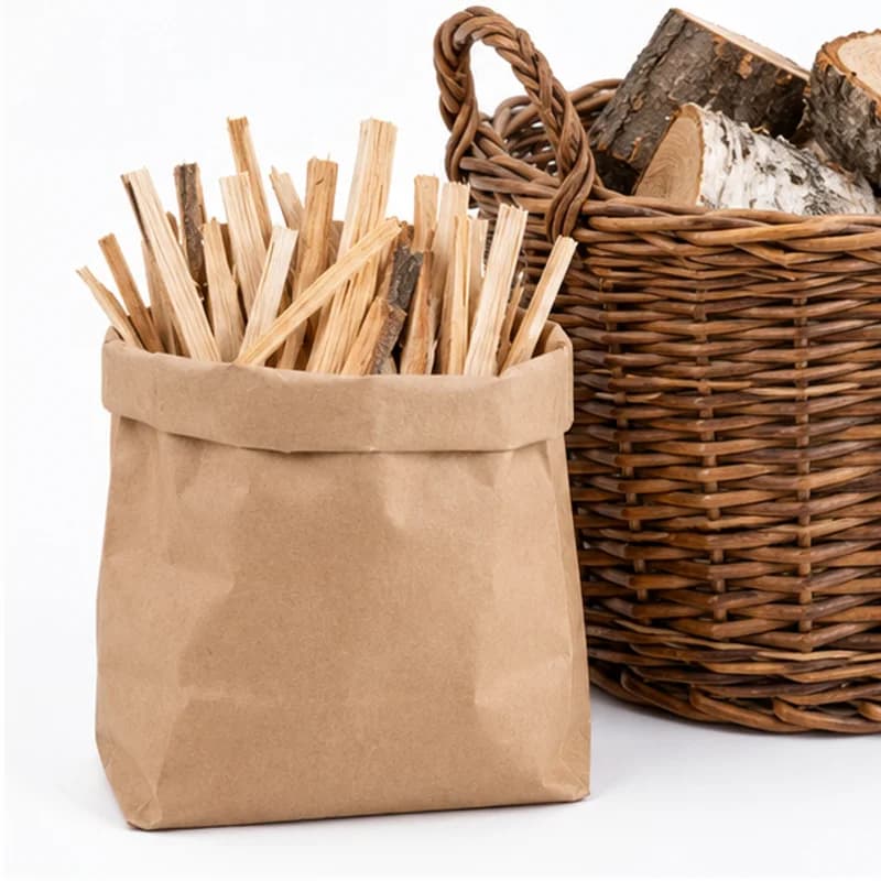 Bûchettes de bois pour allumer un feu