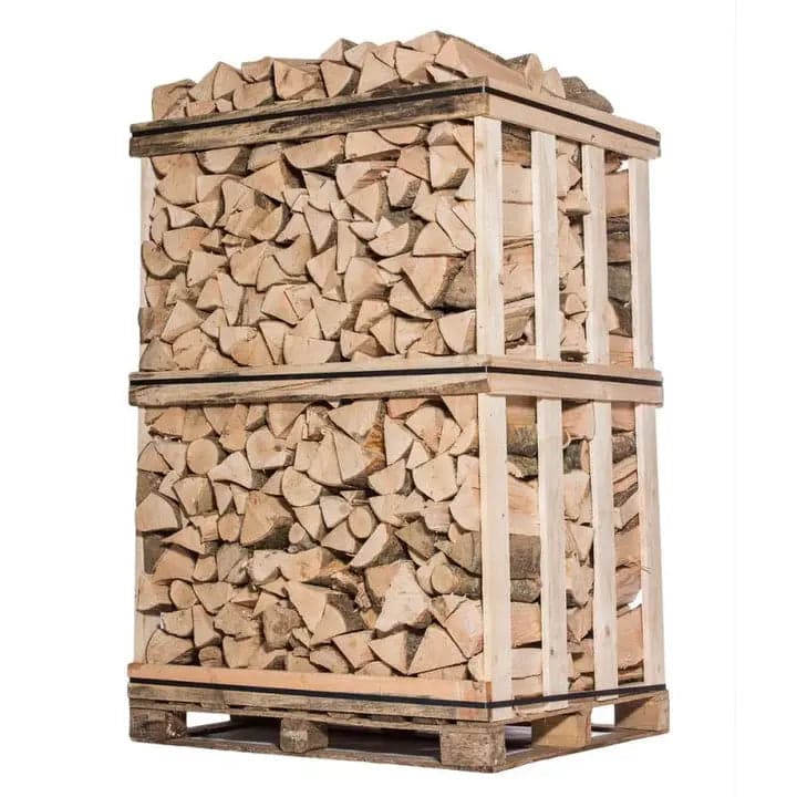 Bois de chauffage – 50 cm – Mélange de bois durs – Palette 2 m3 – 3 Stères (≈ 0.83 corde)