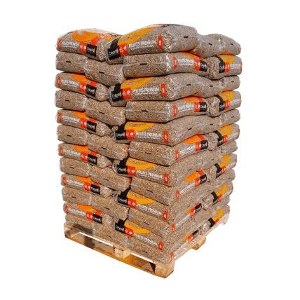 Granulés de bois Premium – Crépito – palette de 72 sacs de 15kg